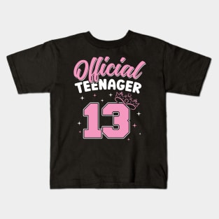 13th Birthday for Girl Official Teenager 13 Years Kids T-Shirt